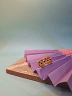 Zarveen Black Stud Ring