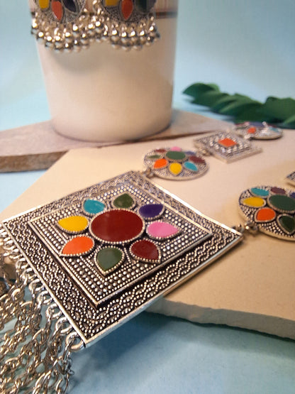 Rang-e-Noor Multicolor Necklace Set